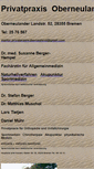 Mobile Screenshot of privatpraxisoberneuland.de